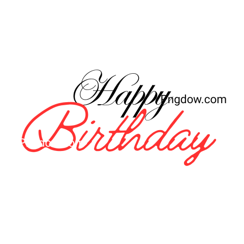 happy birthday png transparent background