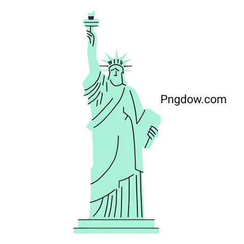 statue of liberty outline png