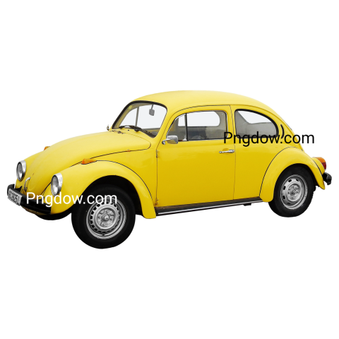 A Volkswagen Beetle car in PNG format
