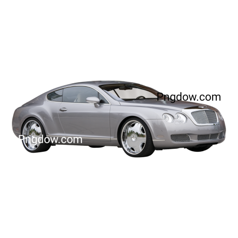 A silver Bentley coupe on black background  Car png