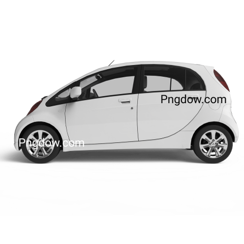 Small white car on black background  Car png