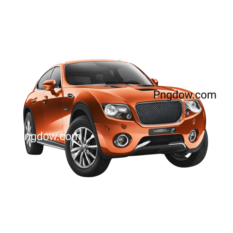 An orange and black SUV, car png