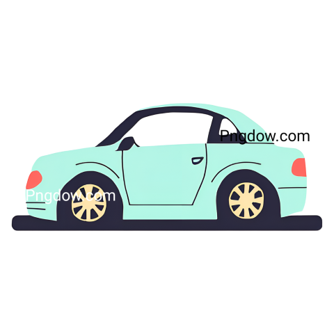 Flat style car icon in PNG format