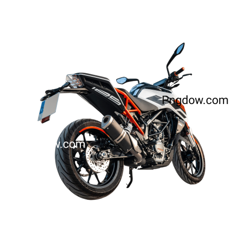 A motorcycle on a white background