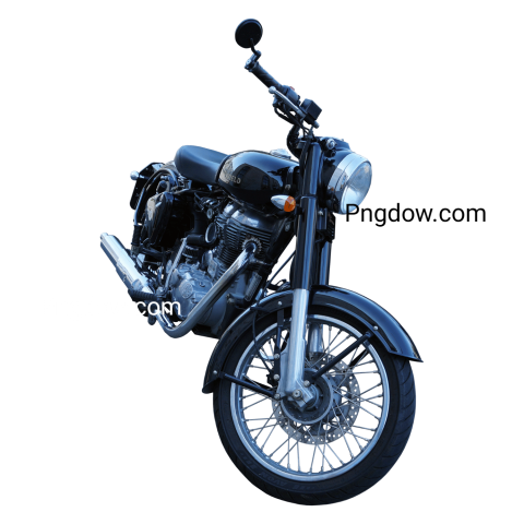 Black motorcycle on white background  Bike PNG