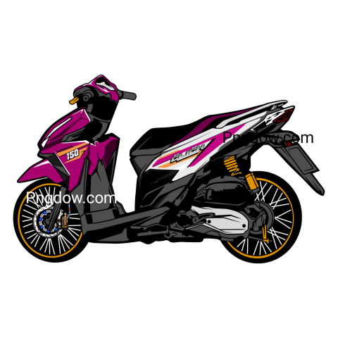 Customized Honda Beat scooter with unique modifications  Bike PNG