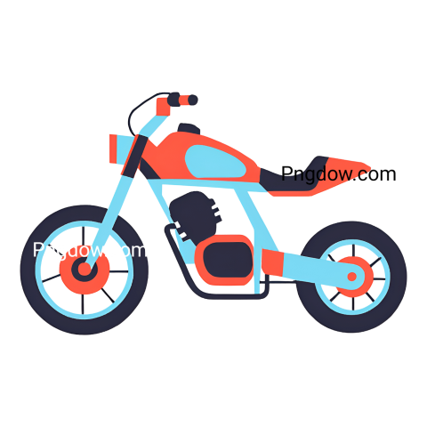 Motorcycle vector illustration on Bike transparent