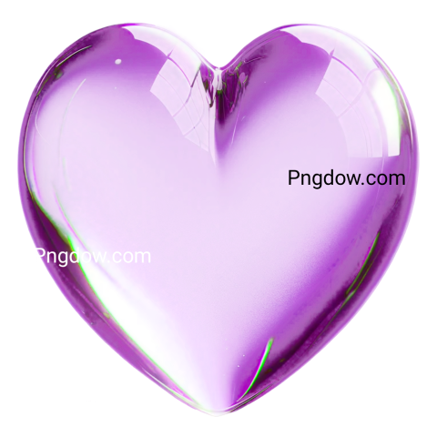 A purple heart shaped object on a black background, hearts png