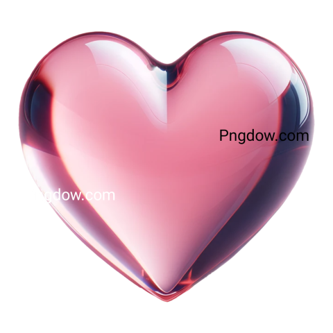Pink heart shape on black background, ideal for Valentine's Day designs  Hearts png
