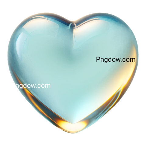 Transparent hearts png, blue heart shaped glass against black backdrop
