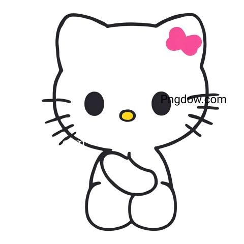 Hello Kitty clipart in PNG format, free to download for personal or commercial use