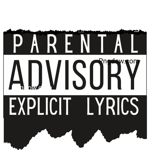 PNG image of parental advisory explicit content warning