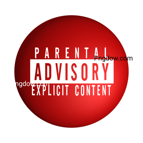 parental advisory png red