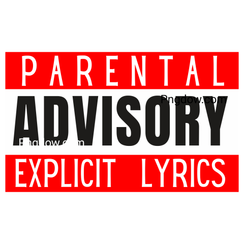 parental advisory png, transparent, images