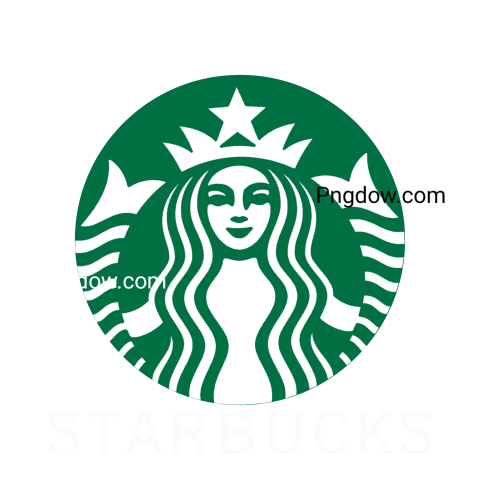 Starbucks logo with a woman's face superimposed on it, creating a unique and eye catching design
