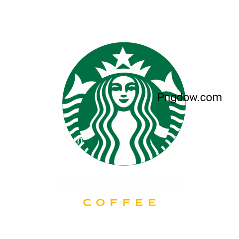 Starbucks logo with a woman's face on it, transparent background