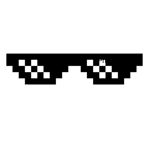 Black background with white squares, perfect for Deal With It Glasses PNG