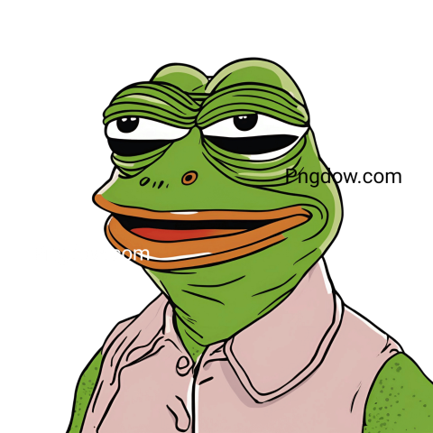 A smiling cartoon frog, png files