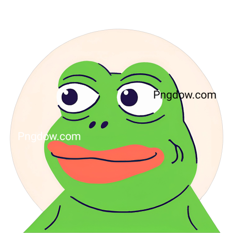 A cheerful cartoon frog with a big smile on its face