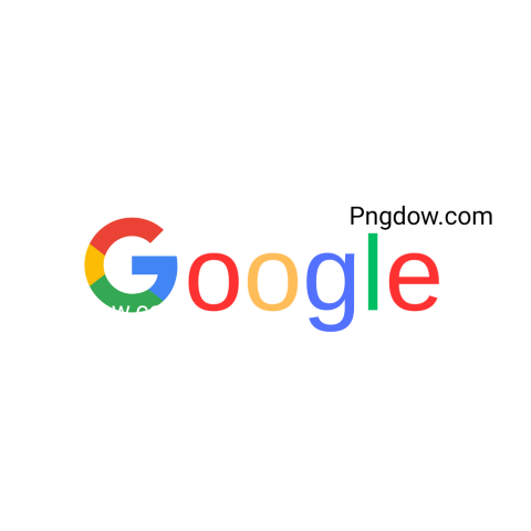 Google logo on png background, transparent design