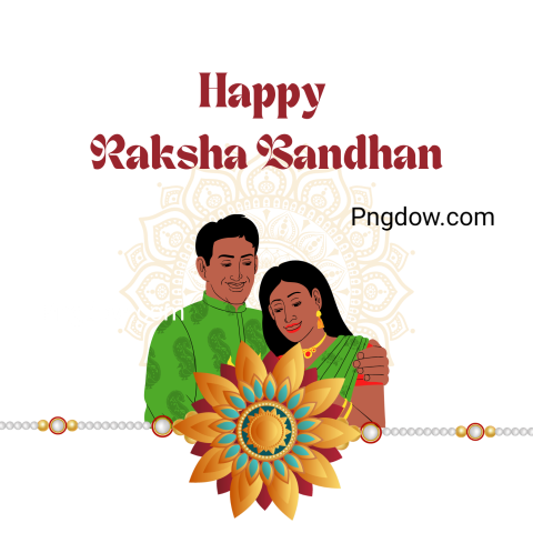 A vibrant Raksha Bandhan 2024 graphic featuring joyful wishes and colorful designs celebrating sibling bonds