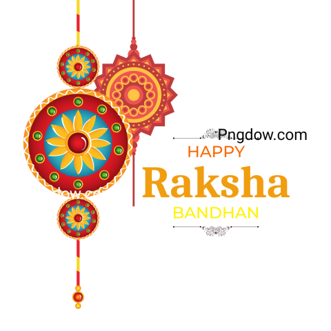 A vibrant Raksha Bandhan 2024 graphic featuring joyful wishes and colorful designs celebrating sibling bonds