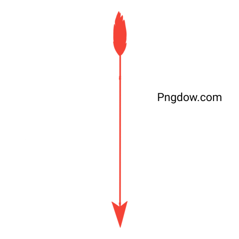 A red arrow pointing upwards on a transparent background, symbolizing growth or progress, in PNG format