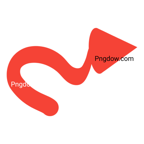 A red arrow pointing to the left, designed in a PNG format, symbolizing direction or movement