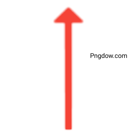 red arrow pointing upwards on a black background, symbolizing growth or progress, in PNG format