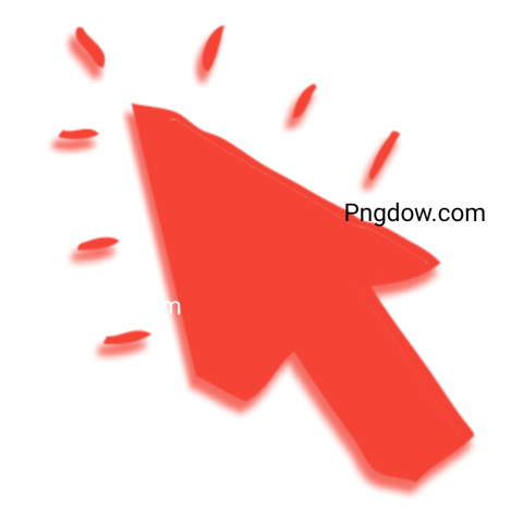 red arrow pointing to the left, designed in a PNG format, symbolizing direction or movement