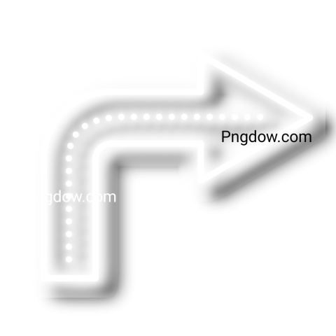 A white arrow graphic indicating the direction to the right, designed in a PNG format for clear visibility