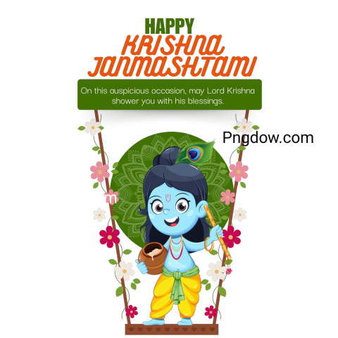 happy krishna janmashtami png