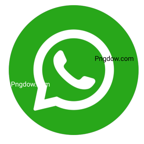 WhatsApp logo in PNG format, featuring a green speech bubble with a white telephone icon inside