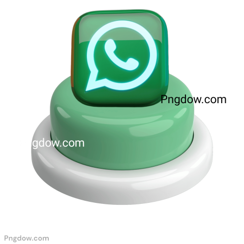 3d WhatsApp logo PNG