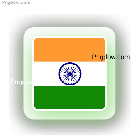 3D indian flag dp png