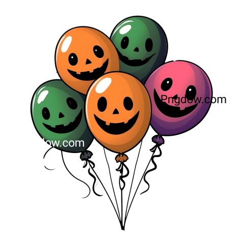 happy halloween balloons