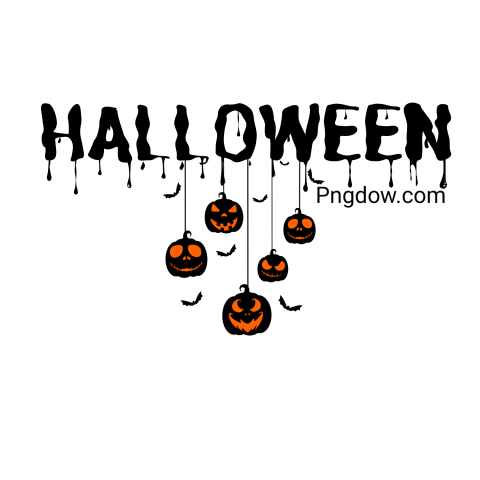 halloween text png free