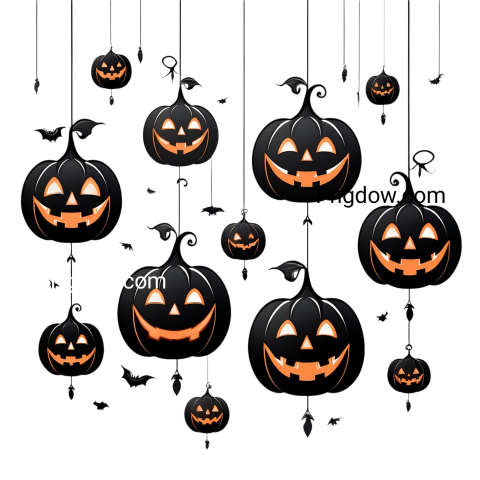 Halloween Hanging Pumpkins Png free