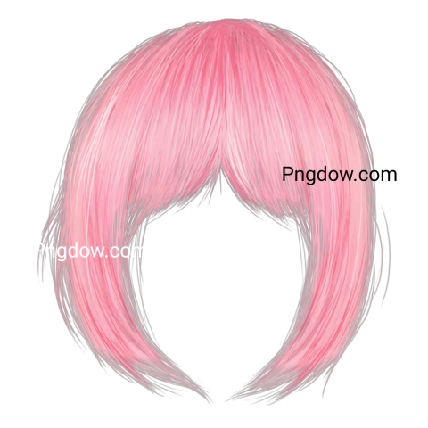 pink hair png for free download