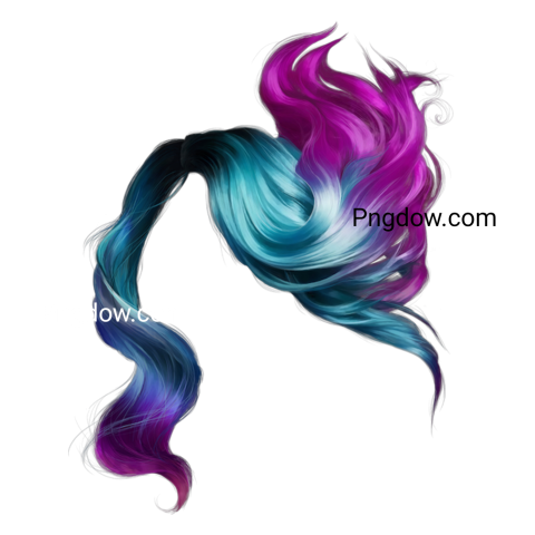 colourful hair png free