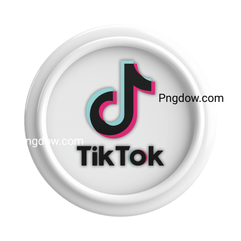 tiktok coin, tiktok logo, tiktok, tik tok, company, symbol, 3d icon, png, transparent