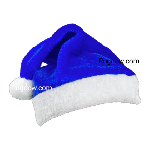 blue santa hat png transparent