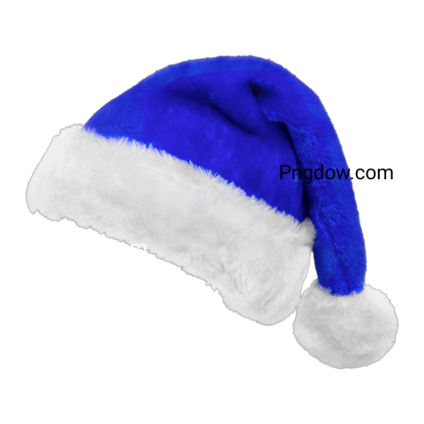 blue santa hat transparent