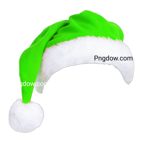 green santa hat png free