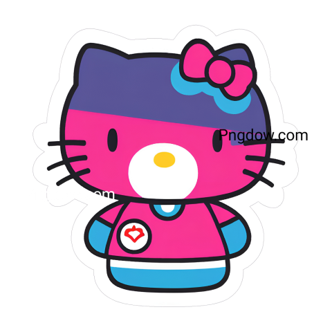 hello kitty sticker transparent