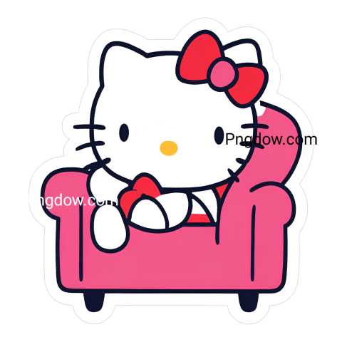 hello kitty chair stickers