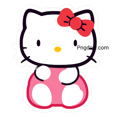 hello kitty sticker, png