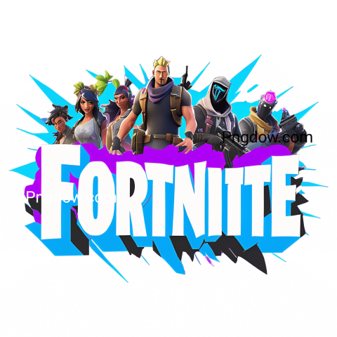 Fortnite logo displayed on a Nintendo Switch, highlighting the game's arrival on the popular gaming console transparent background