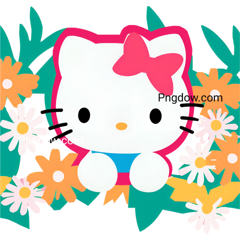 hello kitty flower Svg