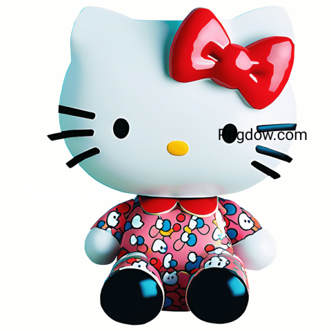 3D hello kitty svg free download